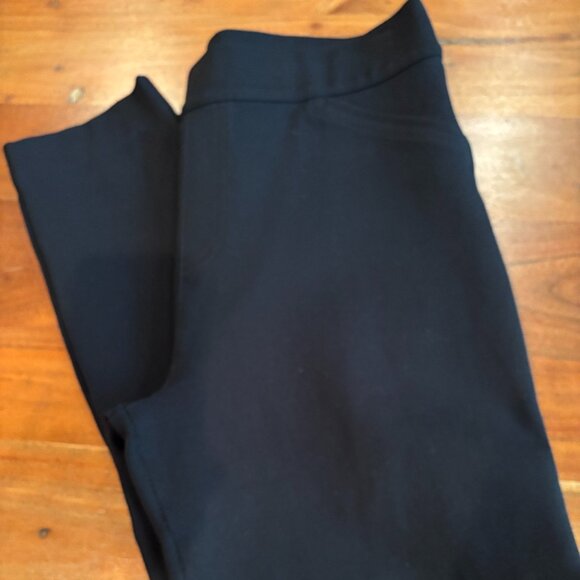 Spanx Black Women's Slimming Straight Pants, Size Large - Picture 1 of 14